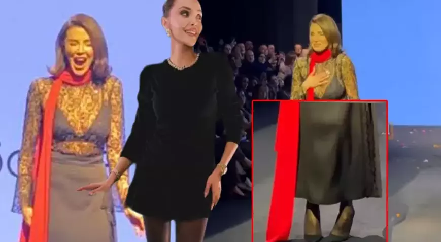 Podyumda Şok! Özge Ulusoy'un Ayakkabısı Onu Terk Etti!